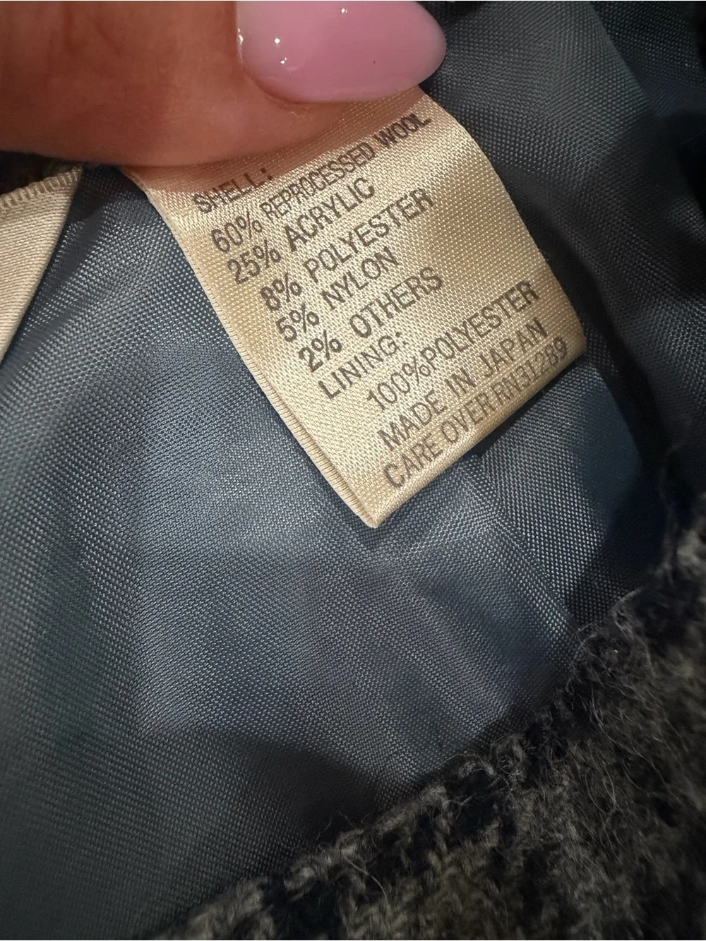 Vintage wool blazer and skirt set size 2